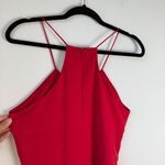 Anthropologie NWT Hutch Flare Front-Slit Jumpsuit Red Size 6 Photo 4