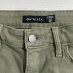 Athleta  Flex Straight Crop Jean in Olive Green‎ Size 8P Denim Photo 6