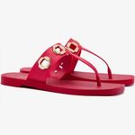 Larroudé Milan Slide Cushioned Sandal (Women), Scarlett Red, Size 8/9, NWT Red Photo 6