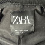 ZARA  Dress Size S Black Long Sleeve Midi Paisley Print Sleeve Mock Neck Modest Photo 4