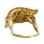 Vendome Vintage 12k Gold Genuine 6 Pearl Statement Ring Photo 1