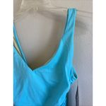 MiracleSuit  Blue/Black Vneck Slimming 1pc Swimsuit Bathing Suit 8 NEW NWT READ‎ Photo 4
