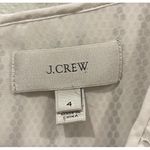 J.Crew Antique White Striped Eyelet V-Neck Mini Dress Photo 3