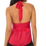 Free People NWT  Calista Halter Neck Top Pink Photo 2