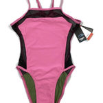 Speedo  Turnz One Piece Swimsuit with Mesh Detail Racing Cut Endurance Fabric NEW! Photo 0