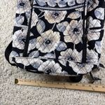 Vera Bradley  Quilted Floral Backpack Black White Beige Adjustable Straps Photo 10