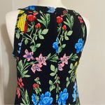 Calvin Klein Black & Florals Flared A-Line Skirt Maxi Dress M Medium Photo 4