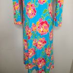 Lilly Pulitzer ‎ Newport Knit Shift Shirt Dress Floral Bootyinere Beach Coastal L Photo 6