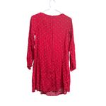 The Nines by Hatch Red Floral Print Long Sleeve Casual Mini Dress Size Small Photo 2