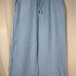 CO Light Blue Linen Trousers Size M Photo 0