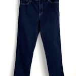 Gloria Vanderbilt Amanda Dark Wash Two-Tone Stitching Jeans Size 12P Photo 0
