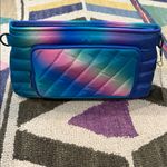Think Royln Front Zip Wallet Rainbow Crossbody Bank Street XL Purple Photo 1