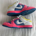 Nike Dunks Low Vintage 2006 Women’s 6 Light Blueberry 309324-614 Pink Yellow Photo 3