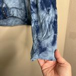 BAEA Womens blue tie dye zippered hoodie Size Medium‎ Photo 3