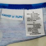 Vintage 90s Sand N Sun Blue Retro Flower Bikini Swimsuit Size M Photo 7
