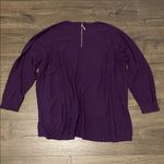 Two Twenty Five Purple Long Sleeve Sweater w/ Back Zipper Detail, Size 3X Photo 4