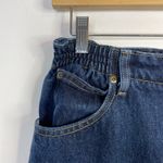 L.L.Bean Vintage Comfort Waist Dark Wash Nep Denim Straight Jeans women 14 Tall Photo 2