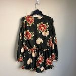 Doe & Rae  small dark green floral romper Photo 4