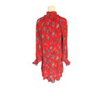 Derek Lam  10 Crosby - Red Floral Pleated Dress Sz 38/2 Photo 4