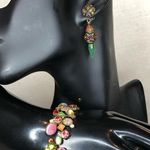 HEIDI DAUS Elegant Multicolor Drop Earrings Purple Photo 6