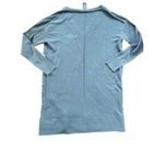 Lafayette 148 New York Cotton Blend V Neck Long Sleeve Tunic Dress Blue Size L Photo 6