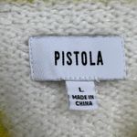 Pistola  Kiran V-Neck Sweater Vest Ecru/Zest Cream/Citron Yellow Boxy Fit Size L Photo 2