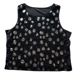 Damee Mest Floral Rosette Sequins 2pc Jacket Blouse Black Silver Size 1XL Formal Photo 7