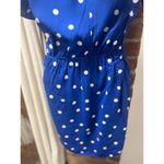 & Other Stories & Other Stories Retro Style Polka Dot Mini Wrap Dress Blue White size 2 Photo 6