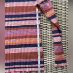 Sundance Bright Nights Cotton Blend Striped Sweater Pink Photo 8