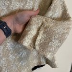 Smythe Cream Tweed Houndstooth Blazer Tan Size 10 Photo 8