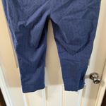 Hilary Radley  Blue Print Slim Leg Cropped Pants 10 Photo 7