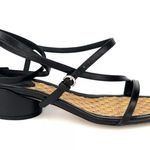 Salvatore Ferragamo EGADI 85mm STRAPPY BLOCK HEEL LEATHER SANDALS SIZE US 9.5 Photo 11