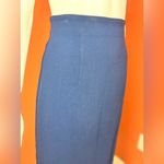 Black Halo  High Rise Elegant Dark Blue Maxi Skirt Size 8 Photo 14