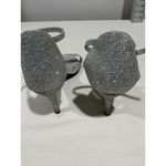 Pierre Dumas Woman’s 9m Silver Strappy Sparkle Glitter High Heel Sandals Photo 4