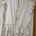 VICI  White Floral Lace Blouse Photo 5