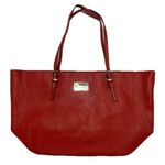 Nine West Red Pebbled Vegan Leather Tote Bag Photo 0