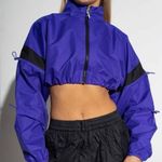 Reebok x Cardi B Woven Cropped Jacket Ultimate Purple Women's XS HM5050 Photo 0