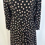 Metaphor  Polka Dot Midi Dress Womens Size Large 3/4‎ Sleeves Stretch Formal Photo 2