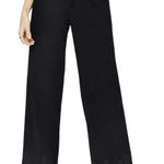 Disturbia Thorell Embroidered Cotton Wide Leg Trousers in Black size 6 NWT Photo 0