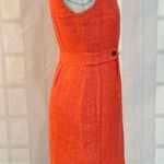 J.Crew pink salmon colored tweed sleeveless sheath dress size 2 Photo 4