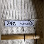 ZARA  Striped Cream Women's Sweater in size Small Photo 8