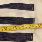 Entro Blue Mini Dress Women's Size L One Shoulder Ruffled Striped NEW Photo 6