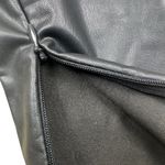 A New Day Black Lined Faux Leather Zippered Leg Leggings Pants XS Photo 5