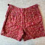Ralph Lauren Lauren ‎ Womens Petite Floral Print Linen Shorts Red Size 10P Photo 9
