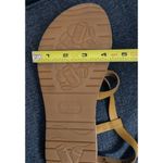 Korks Felicity 8M Slingback Strappy Flat Sandals Mustard Yellow Casual Comfort Size 8 Photo 9