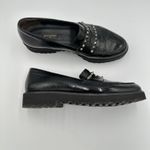 Paul Green Black Patent Leather Studded Loafers Platform Chunky Sole Size 8 Photo 2