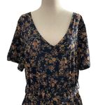 SheIn Curve Women Size XXL Black Floral Short Sleeve Romper Summer 15-160 Photo 1