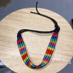 Pride Bracelet, LGBTQ+, Rainbow,‎ Unisex, Braided, Woven, Adjustable, New Red Photo 3