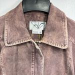 Anev Light Plum Purple Embellished Corduroy Jacket Zipper Detail Size Medium NEW Photo 2