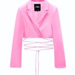 ZARA  cropped blazer. Waist tie details. Size XS. EUC Photo 1
